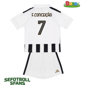 Juventus Francisco Conceicao #7 Hemmaställ Barn 2026-27 Kortärmad (+ Korta byxor)